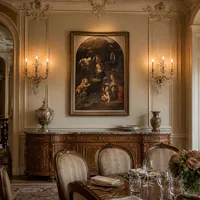 La vierge des rochers — Salle à manger de château