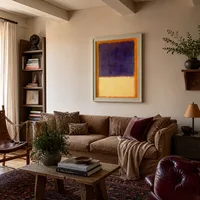 Rouge, orange, bronzage et violet — Maison de collectionneur