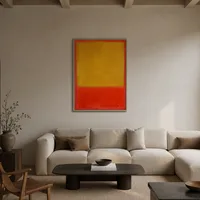Ocre et rouge sur rouge — Loft moderne