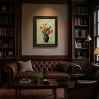 Anémones et coquelicots dans un vase — Bibliothèque classique