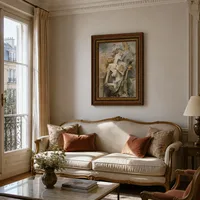 Fille avec mandoline (Fanny Tellier) — Appartement parisien