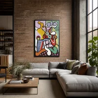 Grande nature morte sur le piédestal — Loft moderne