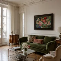 Des roses — Appartement parisien