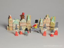 Maisons et figures (oiseaux avec chapeaux) Maisons et figures (oiseaux avec chapeaux)