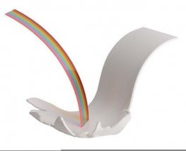 Arc-en-ciel avec une cascade Arc-en-ciel avec une cascade