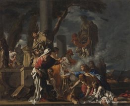 King Salomon sacrifiant aux idoles King Salomon sacrifiant aux idoles