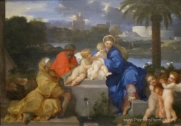 La Sainte Famille avec les saints Elizabeth et l'enfant Jean-Bap La Sainte Famille avec les saints Elizabeth et l'enfant Jean-Bap