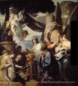 Salomon faisant un sacrifice aux idoles Salomon faisant un sacrifice aux idoles