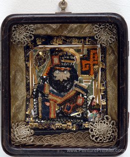 "Le roi Irakli sur un trône" "Le roi Irakli sur un trône"