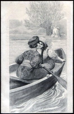 Couple dans le bateau Couple dans le bateau
