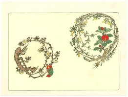 Deux couronnes - comparaison des fleurs Deux couronnes - comparaison des fleurs