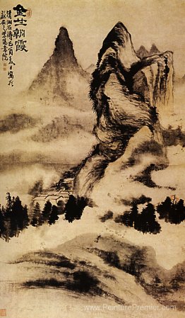 Lumière de l'aube sur le monastère Lumière de l'aube sur le monastère