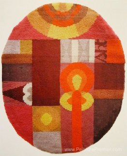 Composition ovale avec des motifs abstraits Composition ovale avec des motifs abstraits