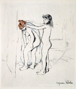 Mère et fille après le bain II Mère et fille après le bain II