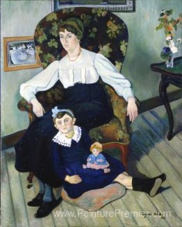 Portrait de Marie Coca et de sa fille Portrait de Marie Coca et de sa fille