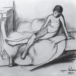 Utrillo nu assis sur un canapé Utrillo nu assis sur un canapé
