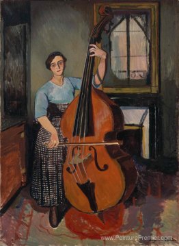 Femme avec une contrebasse Femme avec une contrebasse