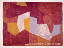 Composizione carmin, brune, jaune et grise Composizione carmin, brune, jaune et grise