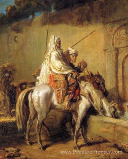 Arabes faisant boire leurs chevaux Arabes faisant boire leurs chevaux