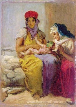 Jeune femme maure qui allaitait son enfant Jeune femme maure qui allaitait son enfant