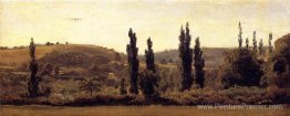 Paysage avec peuplier Paysage avec peuplier