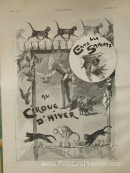 Chats formés en cirque Chats formés en cirque