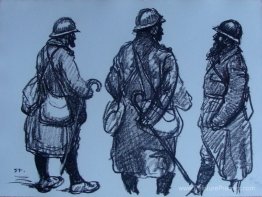 Trois permissionaires barbus Trois permissionaires barbus