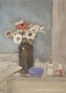 Nature morte avec des anémones Nature morte avec des anémones