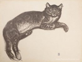 Étude pour L'Hiver - Cat sur un coussin Étude pour L'Hiver - Cat sur un coussin