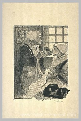 Deux femmes et chat Deux femmes et chat