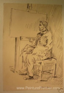 Steinlen autoportrait Steinlen autoportrait