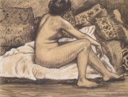 Assis nu de derrière Assis nu de derrière