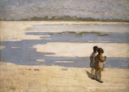 Deux enfants sur la plage Deux enfants sur la plage