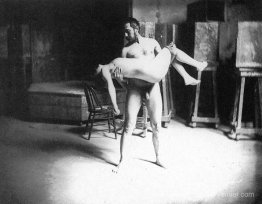 Thomas Eakins portant une femme Thomas Eakins portant une femme