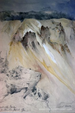 Mur est du canyon du point d'inspiration Mur est du canyon du point d'inspiration