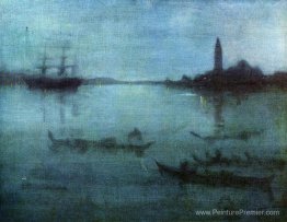 Nocturne en bleu et argent, le lagon, Venise Nocturne en bleu et argent, le lagon, Venise