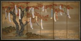 Maples d'automne avec des glissements de poèmes Maples d'automne avec des glissements de poèmes