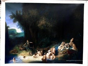 Diana Bathing, avec les histoires d'Actaeon et de Callisto