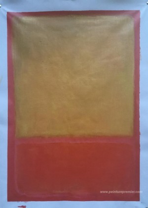 Ocre et rouge sur rouge