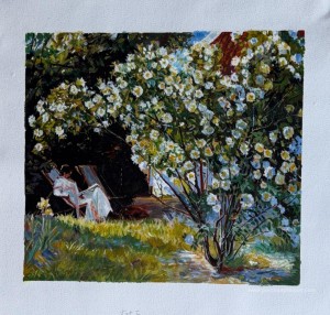 Marie dans le jardin (les roses)