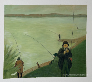 Les pêcheurs sur le Rhin