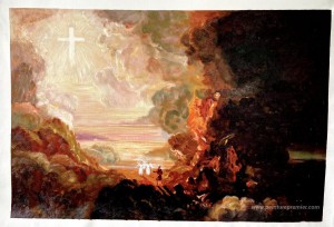 Le pèlerin de la croix à la fin de son voyage (une partie de la 