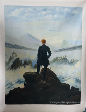 Le vagabond au-dessus de la mer du brouillard