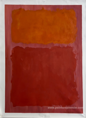 Sans titre (rouge et orange sur le saumon)