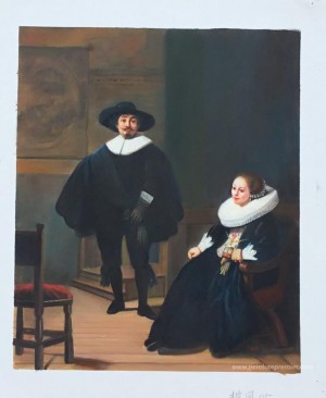 Portrait d'un couple dans un intérieur