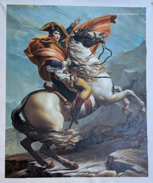 Napoléon traversant les Alpes au St Bernard Pass, 20 mai 1800