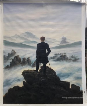 Le vagabond au-dessus de la mer du brouillard