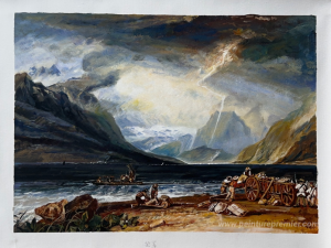 Le lac de Thun, Suisse