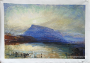 Le lac Blue Rigi de Lucerne Sunrise