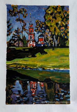 Okhtyrka. Église rouge.